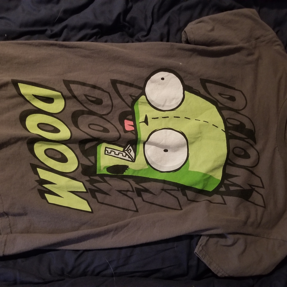 Nickelodeon Green and Gray Short Sleeve Tee